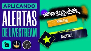 Como adicionar ALERTAS PERSONALIZADOS no STREAMLABS STREAMELEMENTS e OBS  Tutorial fácil [upl. by Finstad]