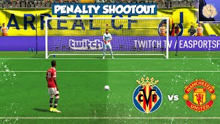 FIFA 22 Penalty shootout  Villarreal vs Manchester United [upl. by Choong]