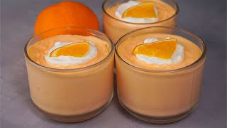 Delicious Orange Mousse Recipe  No Bake Orange Mousse Dessert Recipe  Yummy [upl. by Maclay496]