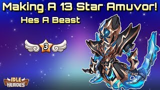 Idle Heroes S  13 Star Amuvor and Aspen Dungeon Run [upl. by Kcid]