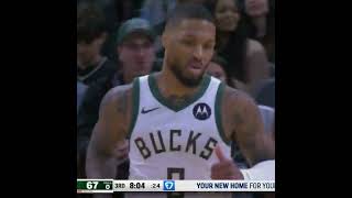 Dame and Giannis get BUSY for 65 combined points in the Bucks home win 🔥nba basketball new [upl. by Syman]