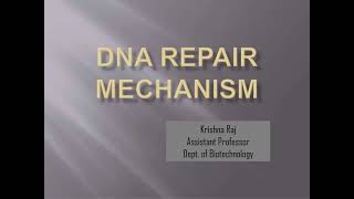 DNA REPAIR MECHANISMS MALAYALAM [upl. by Esertal]