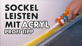 Sockelleisten richtig ausspritzen mit Acryl Profi Tipp  kreativtobi [upl. by Roban156]