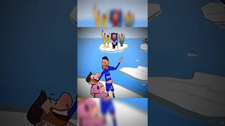 Fight for the Champions League Trophy 💀 barca animation football [upl. by Fawn]