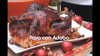 Pavo cocido al vapor y horneado con adobo [upl. by Hendricks]