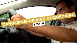 Dangerous Driving Occasioning Death  Sydney Criminal Lawyers® [upl. by Abbey]