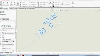 HOW TO GIVE DIMENSIONS WITH TOLERANCE IN SOLIDWORKS [upl. by Madox559]