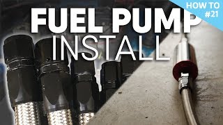 FiTech inline fuel pump install [upl. by Dorisa]