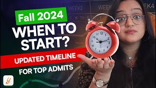 Fall 2024 Master’s Timeline  Application Timeline  Important Dates You Shouldn’t Miss  Yocket [upl. by Rizika537]