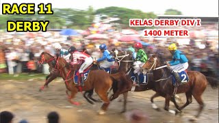 RACE 11  KELAS DERBY DIV I  PACU KUDA PAYAKUMBUH PIALA GUBERNUR 2024 [upl. by Aleac]