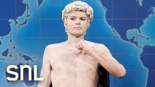 Weekend Update Michelangelos David Defends Art  SNL [upl. by Ellenoj]