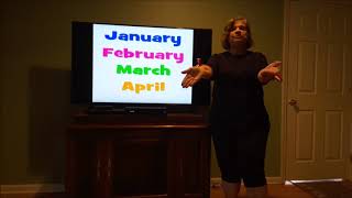 Macarena Months of the Year with Mrs Gonto 4192020 [upl. by Roderica]