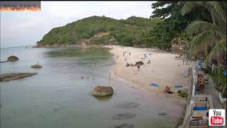 🔴 Crystal Bay  Lamai  Koh Samui  Thailand  Live Beach Webcam [upl. by Chernow]