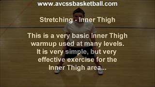 Stretching Exercise Inner Thigh for Youth Basketball Tips Drills [upl. by Nyad287]