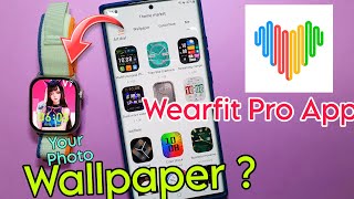 wearfit pro app wallpaper setting  set wallpaper in smartwatch of wearfit pro app [upl. by Lowrie634]