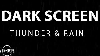 12 Hours Black Screen Rain Sounds For Sleeping Rain And Thunder Sounds For Sleeping [upl. by Proud]