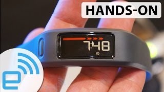 Garmin fitness tracker Vivofit at CES 2014  Engadget [upl. by Arihay125]