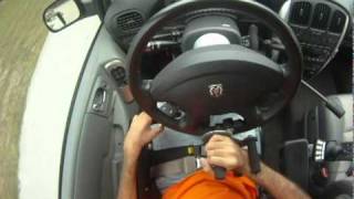 Quadriplegic driving with hand controls demo [upl. by Bonnice417]