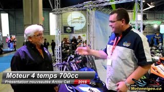 Nouveau moteur 700cc Arctic Cat en 2016 [upl. by Pammie]