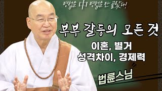 부부갈등의 모든 것 이혼 별거 성격차이 경제력 가정회복 명법문만 모았다 명중명💡│법륜스님 [upl. by Hartmann]