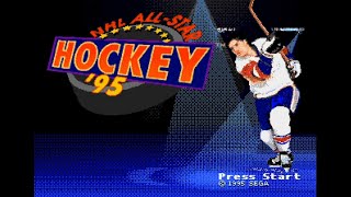 NHL AllStar Hockey 95 SEGA Genesis Longplay [upl. by Stormy]