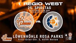 25 Spieltag 1Regio West Hertener Löwen gg Citybasket Recklinghausen [upl. by Aynotan]