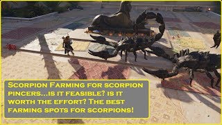 Assassins Creed® Origins Scorpion Farm Spots [upl. by Dnarud]