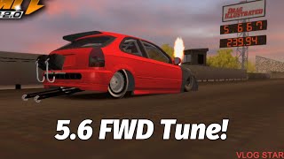 56s FWD Civic Tune  No Limit Drag Racing 20 [upl. by Naedan]