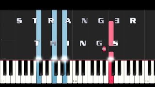 Stranger Things 2  Eulogy Piano Tutorial [upl. by Bertrand545]