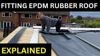 DIY How to Install an EPDM Rubber Roof On A Garden Room [upl. by Brenner862]