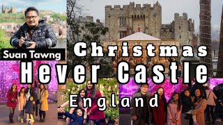 🇬🇧 Christmas  Hever Castle 2023 Edenbridge ENGLAND [upl. by Dahsra927]