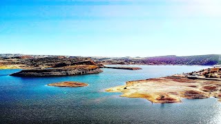 4K Drone Footage  Alcova Lake Lowest Level In 80 Years  Crazy Scenic Shores  Incredible Views [upl. by Mark11]