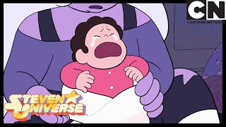 Steven Universe  Amethyst Transforms Into A Baby  Three Gems And A Baby  Cartoon Network [upl. by Herman996]