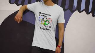 Official Skateboarding Is A Crime Not An Olympic Sport TShirt [upl. by Oilut]