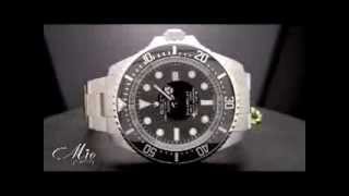 Mens Rolex Sea Dweller Black Index Dial Oyster Bracelet Stainless Steel Watch [upl. by Georgina]