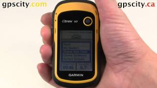 The Trip Computer Screen in the Garmin eTrex 10 Handheld GPS [upl. by Amees]