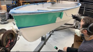 Pettit Paint  Rolling and Tipping EZ Poxy Boat Topside Paint is EZ [upl. by Eltsirhc761]