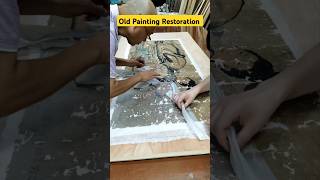 Old painting restoration painting paint restoration art artist ancient history [upl. by Kceb575]