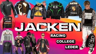 Die besten JACKEN 2025🛍 Racing Leder amp College😱 [upl. by Ycul]