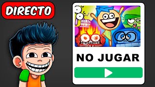 DIRECTO LOS JUEGOS MAS DIVERTIDOS DE INTENSAMENTE 2 EN ROBLOX 😂🌈  JONDRES GC [upl. by Meerak]