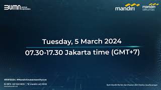 Mandiri Investment Forum MIF 2024 Thriving Through Transition [upl. by Past]