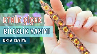 Etnik Bileklik Yapımı  İpten Bileklik Yapımı  DIY  102 [upl. by Perkoff]