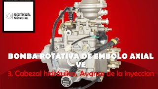 3 Bomba de inyeccion rotativa de embolo axial VE Cabezal hidraulico avance y apagador [upl. by Wit732]