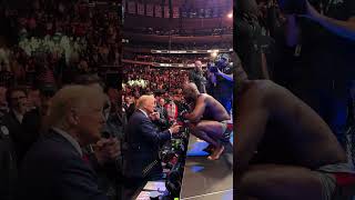 Jon Jones Hands UFC Heavyweight Belt to President Trump [upl. by Sanchez281]