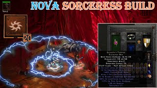 Diablo II Resurrected  Nova Sorceress 200 Faster Cast Rate Build is The Best Farming [upl. by Hulen]