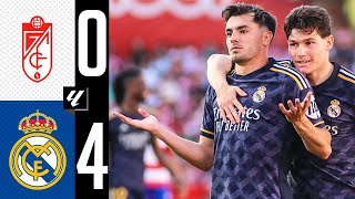 Grenade CF contre Real Madrid 04 Résumé et Buts  LaLiga 202324 [upl. by Lemahs]