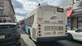 NJ TRANSIT 159 NEW YORK VIA BERGENLINE AV NFI XD60 24009 [upl. by Emilee94]