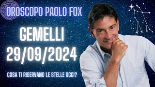 Gemelli ♊️ LOroscopo di Paolo Fox  29 Settembre 2024  Weekend vivace con una marea di amici [upl. by Reivad]