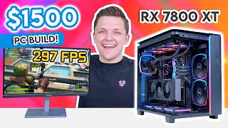 Best 1500 Gaming PC Build 2024 🔥 RX 7800 XT amp Montech King 95 [upl. by Florin]