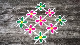 44 Rangoli Simple rangoli design fastival muggulu 🌺MohiniRangoli [upl. by Dunham]